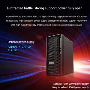En stock, station de travail graphique <span class=keywords><strong>Lenovo</strong></span> <span class=keywords><strong>Thinkstation</strong></span> <span class=keywords><strong>P360</strong></span> Tower, processeur Intel Core I5/i7/i9 12e génération, ordinateur de bureau pour déploiement d'IA - Product Image 5
