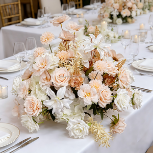 Multi-Size Silk Modern High Quality Artificial Flower Ball Wedding Pew End Decor Bulk Party Supplies - Product Image 1