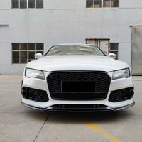 Kits de carrosserie de pare-chocs avant style RS7 2009-2015 avec grille en nid d'abeille noire pour Audi A7 S7 C7 2009 2010 2011 2012 2013 2014 2015