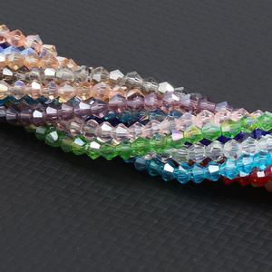 JC 4mm Transparente ab Bicone Grânulos De Vidro para Jóias Fazendo Grânulos De Cristal Atacado Em Massa - Product Image 2