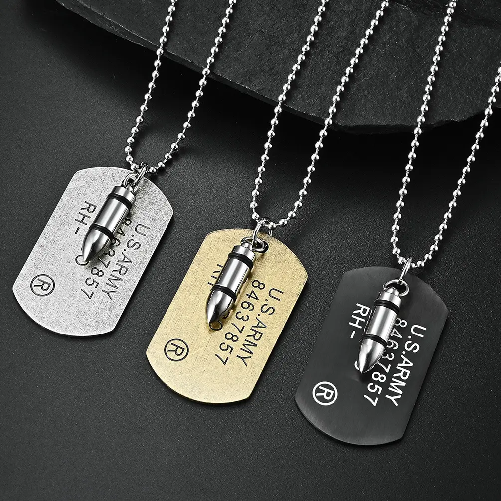 Wholesale Stainless Steel Men's Personalized Necklaces Trendy Necklaces