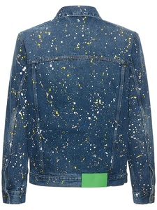 <span class=keywords><strong>Veste</strong></span> <span class=keywords><strong>en</strong></span> <span class=keywords><strong>jean</strong></span> <span class=keywords><strong>en</strong></span> coton éclaboussé de <span class=keywords><strong>peinture</strong></span> pour hommes de haute qualité - Product Image 2