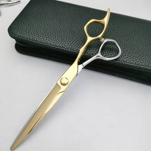 กรรไกรตัดผม Vg10 ขนาด 6.8 นิ้ว กรรไกรตัดผมแบบมืออาชีพ ด้ามยาว สแตนเลส ใบมีดคม สำหรับใช้ในร้านเสริมสวย - Product Image 4