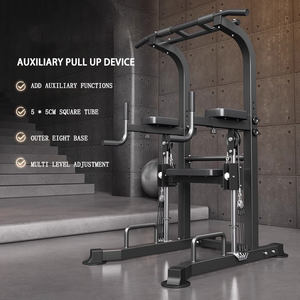 Precio al por mayor personalizado ejercicio en casa Fitness Dip Station Pull up Bar equipo de gimnasio ajustable multifunción nueva torre de energía - Product Image 5