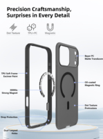 Casing Ponsel Pelindung Tekstur Unik Anti-Sidik Jari Mewah Baru untuk iPhone 17 Promax Penutup Ponsel Magnetik