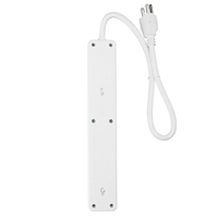 Multiprise universelle américaine CR-013 avec protection contre les surtensions, 6 prises, cordon d'extension de 3 pieds, interrupteur de réinitialisation, certification ETL