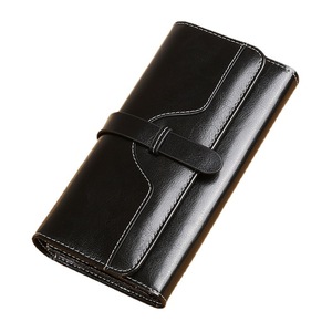 Vintage Women's <b>Long</b> <b>Wallet</b>, Fashionable <b>Wallet</b> <b>Long</b> Clip High-end Retro Daily Clutch Coin Purse RTS Bulk Mixed Order - Product Image 2