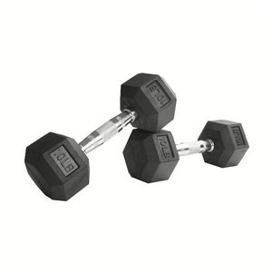 Juego de Mancuernas Hexagonales de Goma para Gimnasio, Entrenamiento de Fuerza, Pesas Libres para Ejercicios de Fitness en Casa - Product Image 5