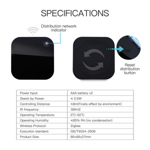 Control Remoto Inteligente IR Zigbee LangYeao, Hub Infrarrojo Universal para TV y Aire Acondicionado, Compatible con Alexa y <span class=keywords><strong>Google</strong></span>, Aprendizaje DIY, Aplicación Tuya - Product Image 2