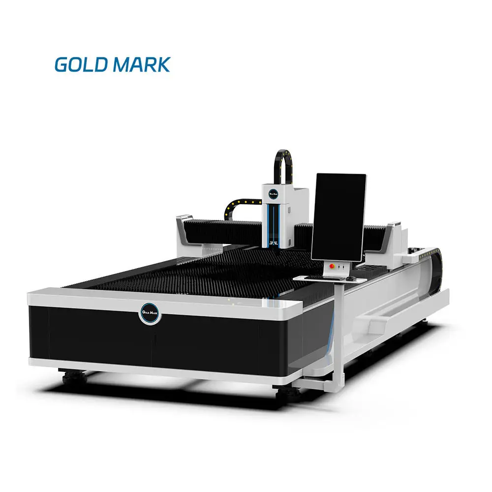 GOLD MARK calidad bajo precio máquina de corte de fibra perfecta 1000W