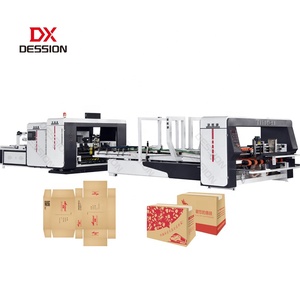 Incollatrice per scatola di cartone ondulata di alta qualità macchina automatica per incollaggio pieghevole in cartone - Product Image 1