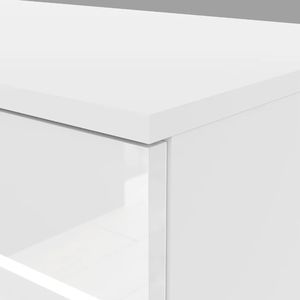 Muebles para el Hogar Modernos y Económicos al por Mayor, <span class=keywords><strong>Cómoda</strong></span> de Madera <span class=keywords><strong>Blanca</strong></span> con 4 Cajones y Puerta con Bisagras - Product Image 4