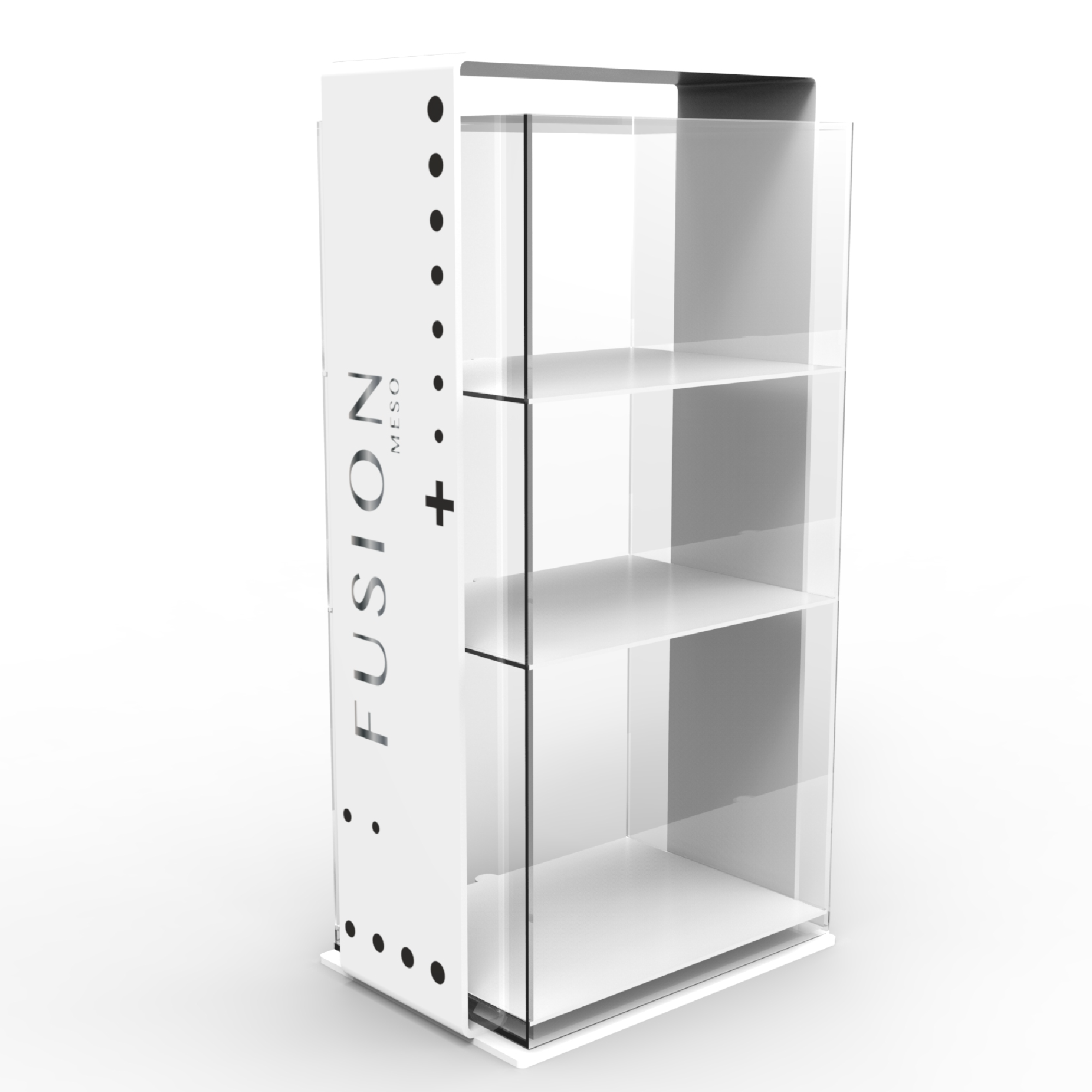 Light Duty Multiple Display Case Color Changing LED Light Countertop Acrylic Display Stand & Racks — view 3