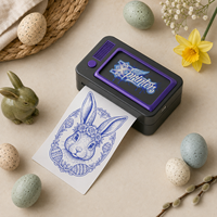 Printer Pola Tato Nirkabel Genggam Isi Ulang Kompak Xprinter MP03 80mm untuk Hadiah Liburan