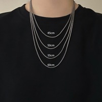 Chaîne en argent S925 BOCAI en gros, chaîne tissée en forme de queue de renard, chaîne de pull, collier pour hommes et femmes, chaîne en os de dragon