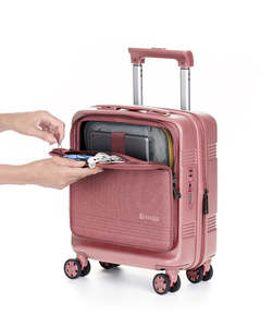 Valise cabine format sous siège avec serrure TSA, petite valise de voyage à roulettes avec compartiment pour ordinateur portable, coque rigide et roues multidirectionnelles - Product Image 2