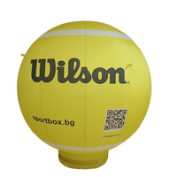 Ballon de balle de tennis gonflable de publicité extérieure personnalisée | Décoration accrocheuse pour des événements
