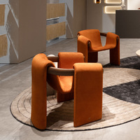 Fauteuil individuel de style nordique - Chaise Crabe design moderne XXY08 - Siège en bois massif de luxe léger pour salons, chambres et réceptions