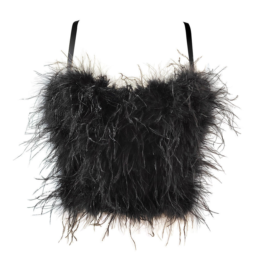 Double shoulder straps in black