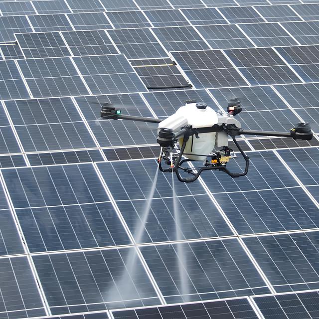 JIUSI D50R Cleaning Drone for Automated Water Flow System Villa Solar Panel Washing UAV Drone Cleaning
