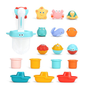 Ensemble de jouets de <span class=keywords><strong>bain</strong></span> pour bébé, jouets aquatiques colorés d'été, jouets pour enfants, vente en gros, filet de pêche pour bébé, <span class=keywords><strong>jeu</strong></span> aquatique pour le <span class=keywords><strong>bain</strong></span> - Product Image 4