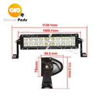 Nouvelle barre lumineuse LED incurvée de 42 pouces 240W pour véhicule tout-terrain Wrangler pour Cherokee KJ Liberty pour Nissan Spot/Flood Combo Beam