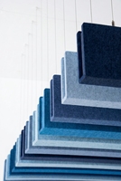 Panneaux acoustiques en feutre PET Oeko-Tex 100, panneau acoustique de plafond en polyester écologique pour solution acoustique de bureau