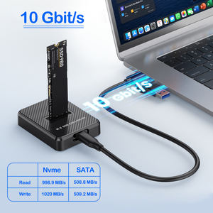 Корпус для M.<span class=keywords><strong>2</strong></span> NVMe/SATA SSD с двойным протоколом, USB <span class=keywords><strong>3.2</strong></span> Gen2 10 Гбит/с, поддерживает M.<span class=keywords><strong>2</strong></span> SSD размером 2230-22110 мм, пластиковый внешний накопитель для расширения памяти - Product Image 6