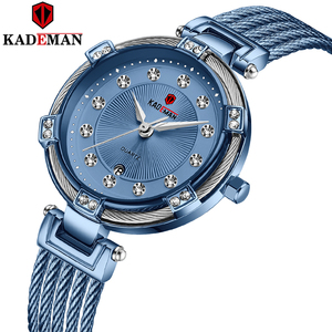 Orologi da <span class=keywords><strong>donna</strong></span> Top Luxury Fashion Diamond orologi da polso da <span class=keywords><strong>donna</strong></span> in acciaio inossidabile con cinturino in maglia d'<span class=keywords><strong>argento</strong></span> <span class=keywords><strong>orologio</strong></span> al quarzo femminile - Product Image 2