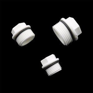 100 Stuks 1/2 3/4 1 Inch Pvc Pijp Connector Eindpluggen Mannelijke Draad Druppelirrigatie Fittingen Waterstop Doppen Plug - Product Image 3