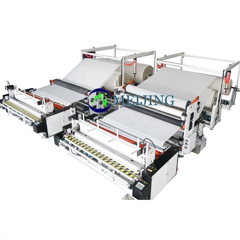 Máquina rebobinadora automática de 1575-3500 de ancho, rollo de papel higiénico, máquina de fabricación de servilletas