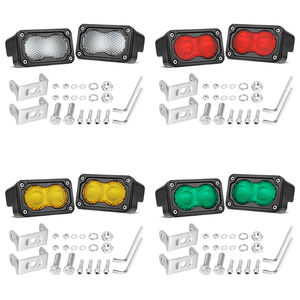 פנסי לד צהובים 12V פנסי לד מפוזרים לפגוש אחורי פנסי עבודה לד 40W פנסי ערפל לד 3 אינץ' פנסי עזר לרכב - Product Image 1