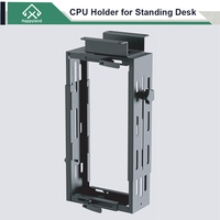 Support de CPU pour bureau réglable en hauteur, support pour ordinateur de bureau électrique avec support pour boîtier d'ordinateur