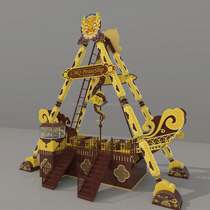 Pirate Ship Swing Ride Amusement Park Thrill Attraction 40-Seat Outdoor Shopping Mall Fairground Equipment CE Certified Metal - Product Image 5