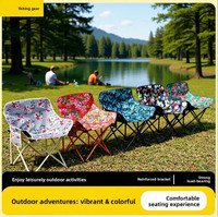 Chaise pliante portable robuste et moderne avec poche latérale et poignée pour la plage, le camping, la pêche, les activités de plein air, meubles d'extérieur