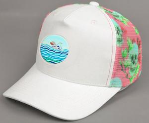 Sombrero alto de algodón para mujer Sombrero de béisbol de ala corta con cola de caballo y pico de fieltro - Product Image 2