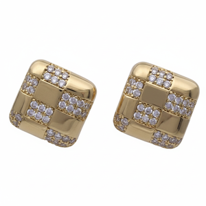 Orecchini a forma di cuore in stile romantico da donna di alta qualità gioielli alla moda in lega religiosa di alta qualità - Product Image 1