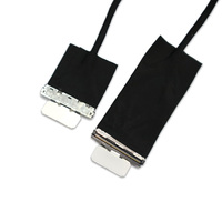 Câble HRS DF80 LVDS Hotten 40 broches 0,5 mm, assemblage de câbles micro-coaxiaux 34AWG et 40AWG pour machines informatiques électroniques