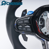Volant de voiture en fibre de carbone Forge pour BMW G30 G31 G38 G20 G11 G12 G01 G08 G02 G05 G18 G21 G28 G22 G23 G26 X3 X4 X5 avec LED