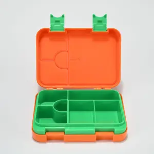 Commercio all'ingrosso di scuola dei bambini di utilizzare piccole bento box lunch box staccabile forno a microonde tritan lunchbox