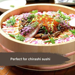 Japonais bambou bois sushi oke riz bol à mélanger barils grand sushi outils <span class=keywords><strong>hangiri</strong></span> avec couvercle - Product Image 5