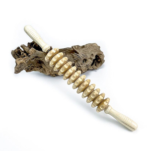Rodillo de Masaje de Madera Anticelulítico, Herramienta de Drenaje Linfático, Rodillo de Masaje Muscular de Madera para Alivio del Dolor y <span class=keywords><strong>Celulitis</strong></span> - Product Image 2