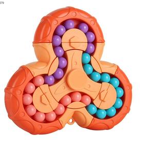 Cầm Tay Ngón Tay Trò Chơi 3 Trong 1 Đôi Lật Spinner Câu Đố Ma Thuật Đậu <span class=keywords><strong>Cube</strong></span> Tốc Độ Quay Tam Giác Ma Thuật Đậu Căng Thẳng Cứu Trợ Đồ Chơi - Product Image 2