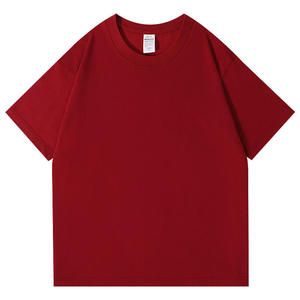 เสื้อยืดผู้ชายสีดำล้วน ผ้าฝ้าย แขนสั้น คอกลม ทรงปกติ สีพื้น ผ้าถักลำลอง - Product Image 3