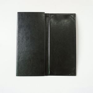 Protège-menus en cuir PU durables pour restaurant, à trois volets, avec 3 angles de vue, pour listes de vins et de menus, avec impression UV, pour bars et cadeaux (Tendance) - Product Image 3