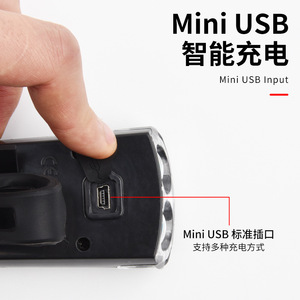 Lampe de vélo Tg-Zx00601, phare avant LED rechargeable 300 mAh avec sangle en silicone pour la conduite nocturne - Product Image 5