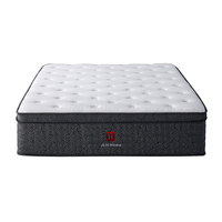 Vente directe en usine chinoise de matelas de lit grande taille matelas à ressorts ensachés pour chambre d'hôtel enroulé dans une boîte