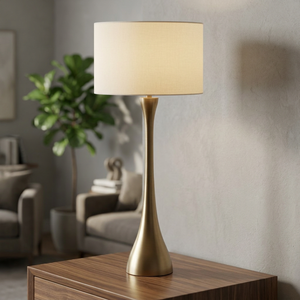 Modern Iron <b>Table</b> <b>Lamp</b> Black Fabric Flower <b>Shade</b> 3000K Warm <b>White</b> LED Eco-friendly High CRI 90 Eye Caring for Bedroom Decor - Product Image 2