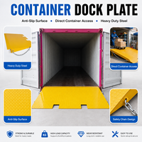 Rampe de conteneur pour chariot élévateur 5-10 tonnes, plaque de pont manuelle en acier laminé à froid pour opérations de chargement en entrepôt