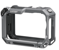 Carcasa Metálica LKTOP para Osmo Action 6, Marco Protector Anticaídas con Interfaz de Expansión, Accesorio para Cámara de Acción